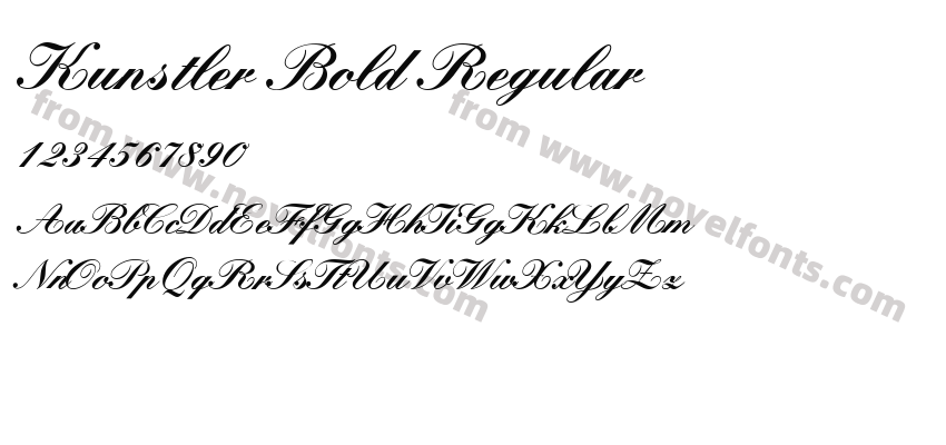 Kunstler Bold RegularPreview