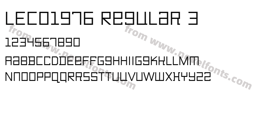 LECO1976 Regular 3Preview