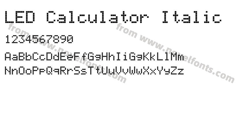LED Calculator ItalicPreview