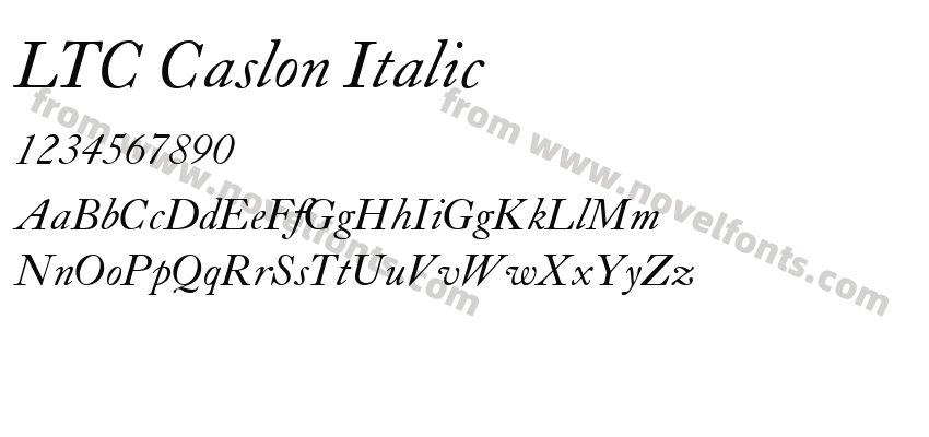 LTC Caslon ItalicPreview
