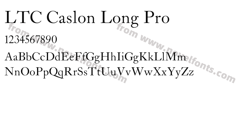 LTC Caslon Long ProPreview