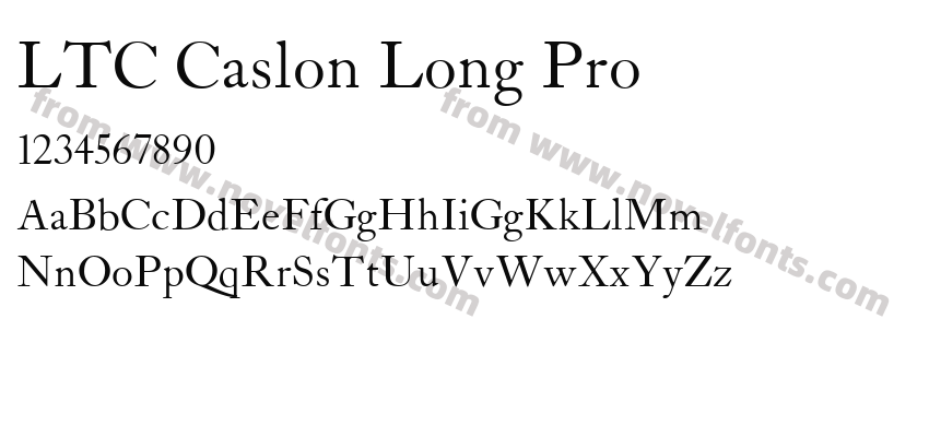 LTC Caslon Long ProPreview