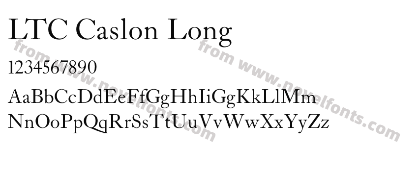 LTC Caslon LongPreview