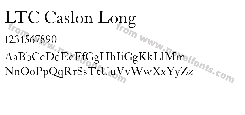 LTC Caslon LongPreview