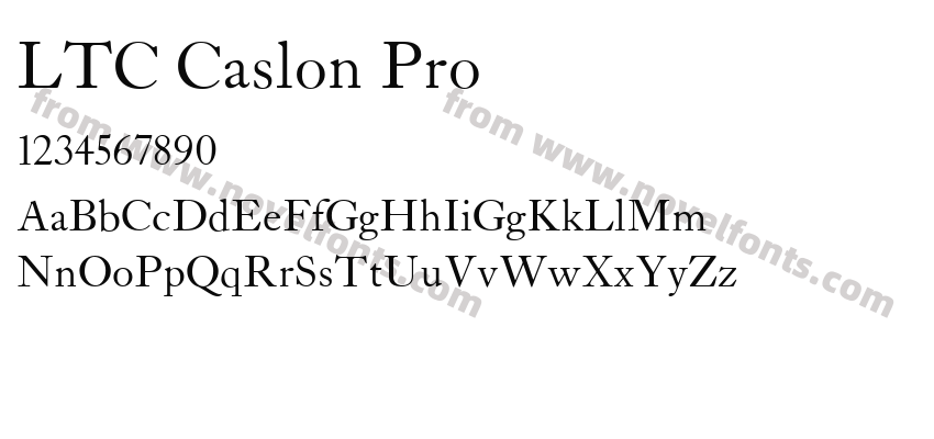 LTC Caslon ProPreview