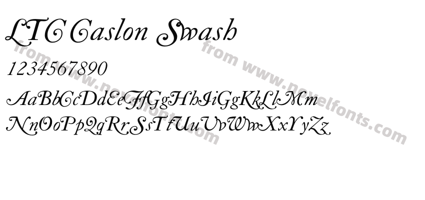 LTC Caslon SwashPreview