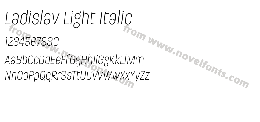 Ladislav Light ItalicPreview