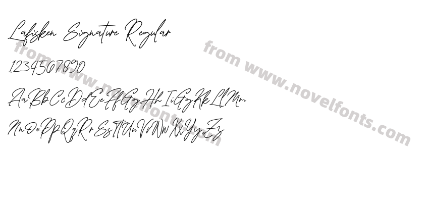 Lafisken Signature RegularPreview