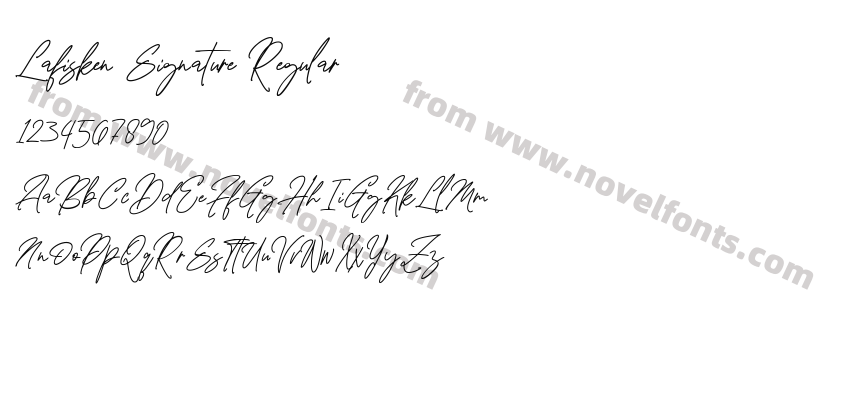 Lafisken Signature RegularPreview