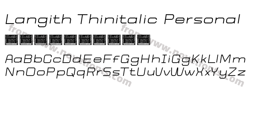 Langith Thinitalic PersonalPreview