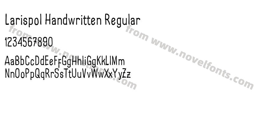 Larispol Handwritten RegularPreview