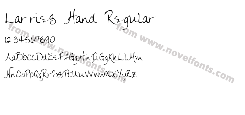 Larries Hand RegularPreview