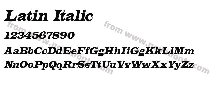 Latin ItalicPreview