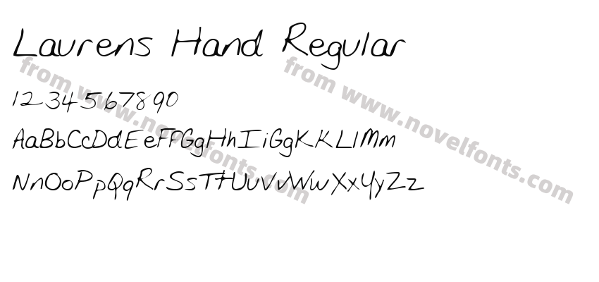 Laurens Hand RegularPreview