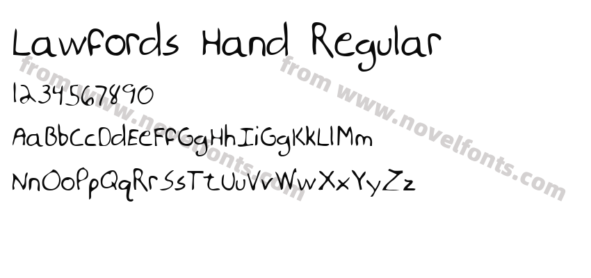 Lawfords Hand RegularPreview