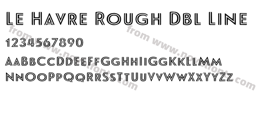 Le Havre Rough Dbl LinePreview