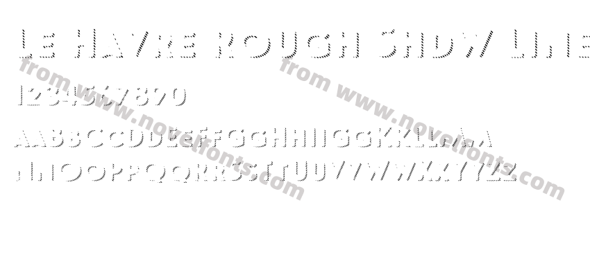 Le Havre Rough Shdw LinePreview