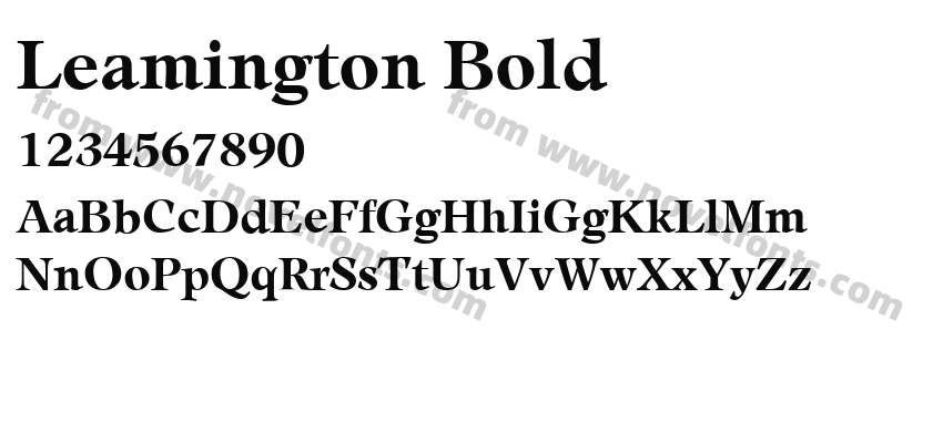 Leamington BoldPreview