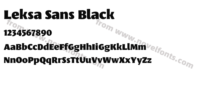 Leksa Sans BlackPreview