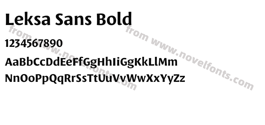 Leksa Sans BoldPreview