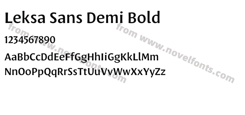 Leksa Sans Demi BoldPreview