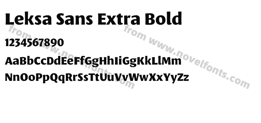 Leksa Sans Extra BoldPreview