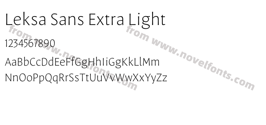 Leksa Sans Extra LightPreview