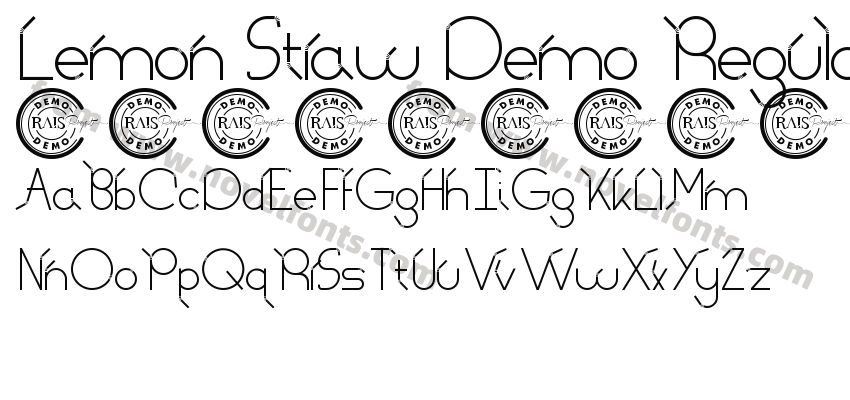 Lemon Straw Demo RegularPreview