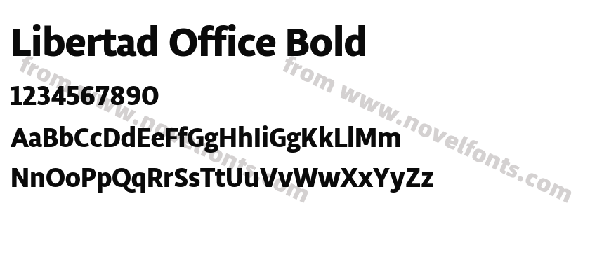 Libertad Office BoldPreview