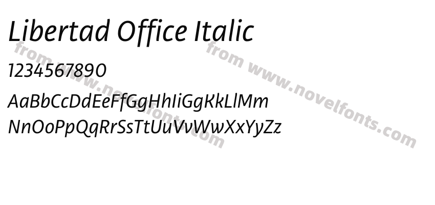 Libertad Office ItalicPreview