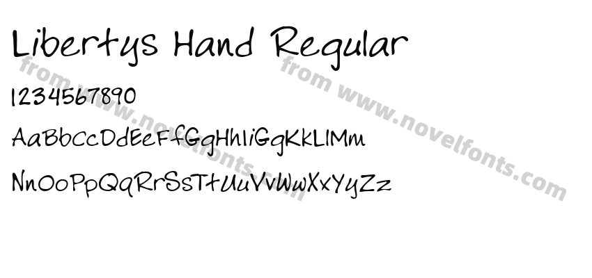 Libertys Hand RegularPreview