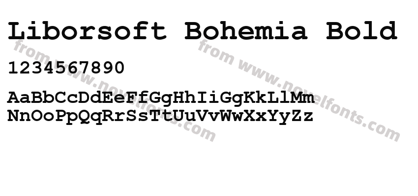 Liborsoft Bohemia BoldPreview