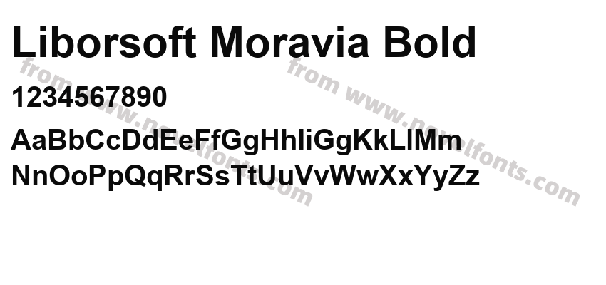 Liborsoft Moravia BoldPreview