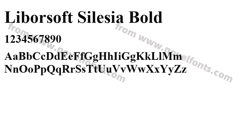 Liborsoft Silesia BoldPreview