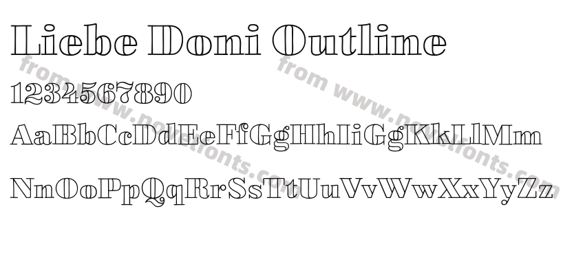 Liebe Doni OutlinePreview