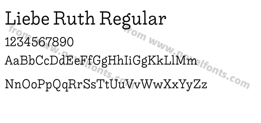 Liebe Ruth RegularPreview