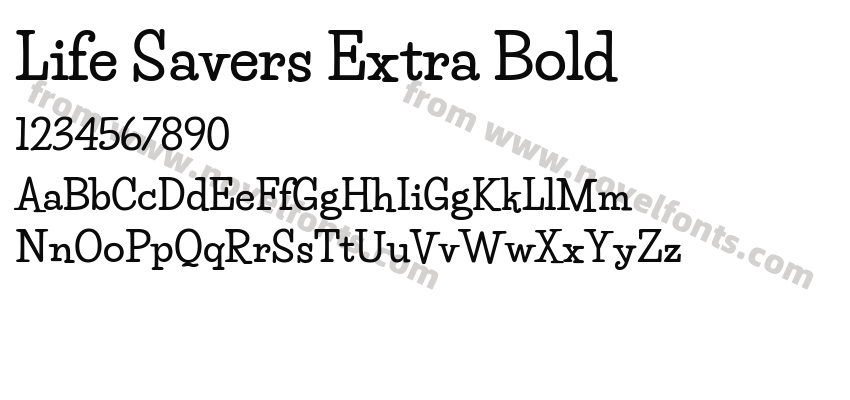 Life Savers Extra BoldPreview