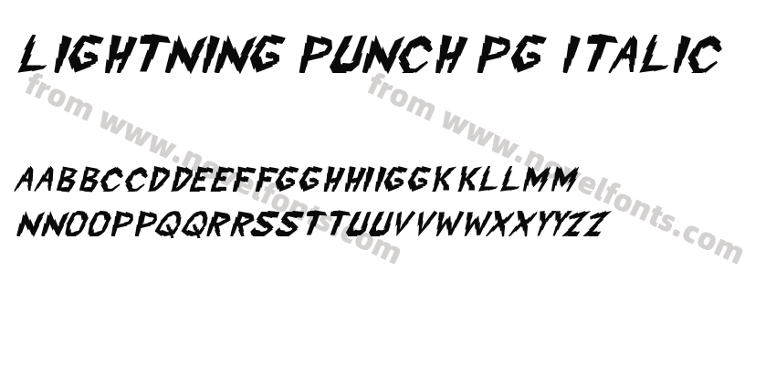 Lightning Punch PG ItalicPreview