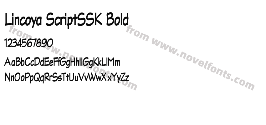 Lincoya ScriptSSK BoldPreview