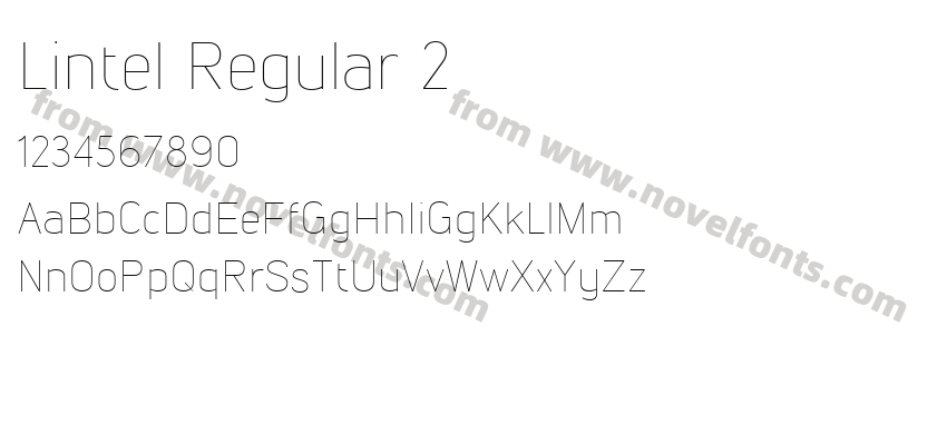 Lintel Regular 2Preview