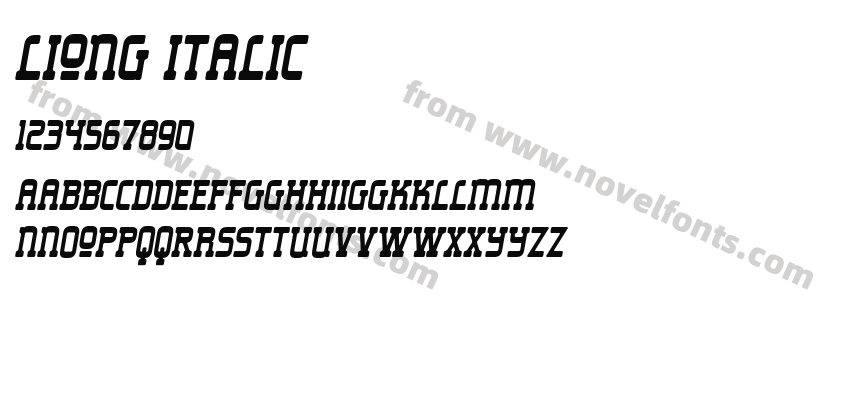 Liong ItalicPreview