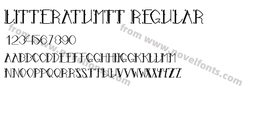 LitteratumTT RegularPreview