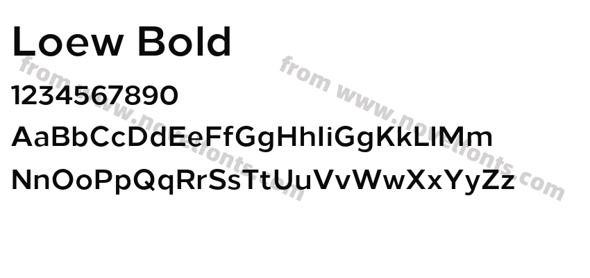 Loew BoldPreview