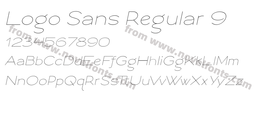 Logo Sans Regular 9Preview