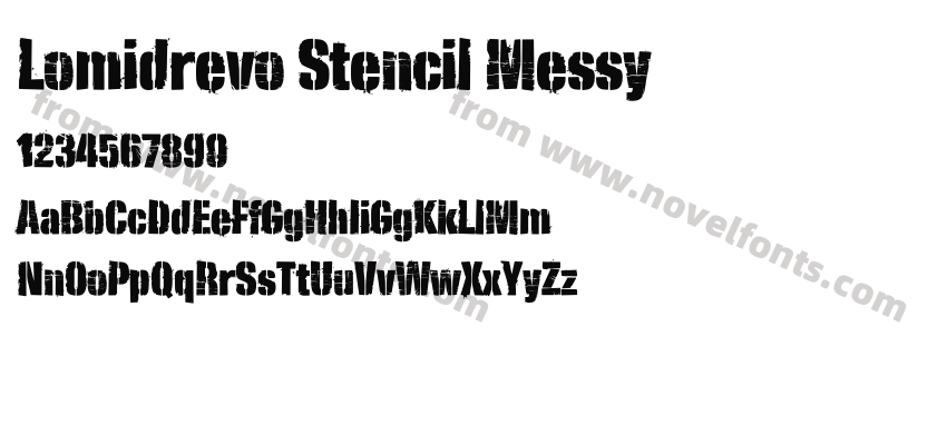 Lomidrevo Stencil MessyPreview