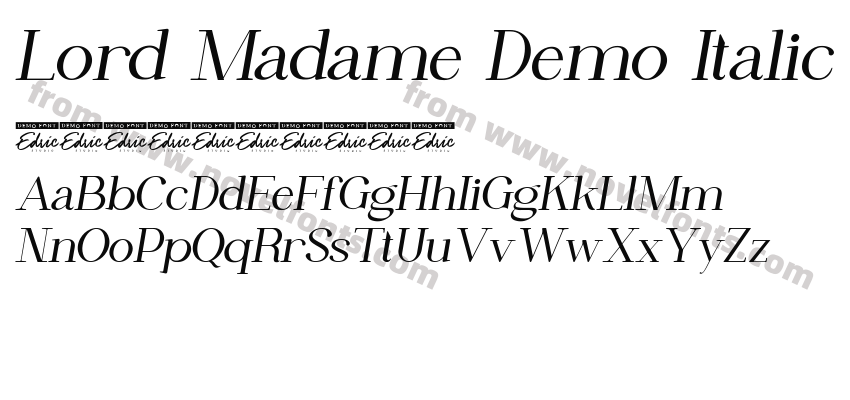 Lord Madame Demo ItalicPreview