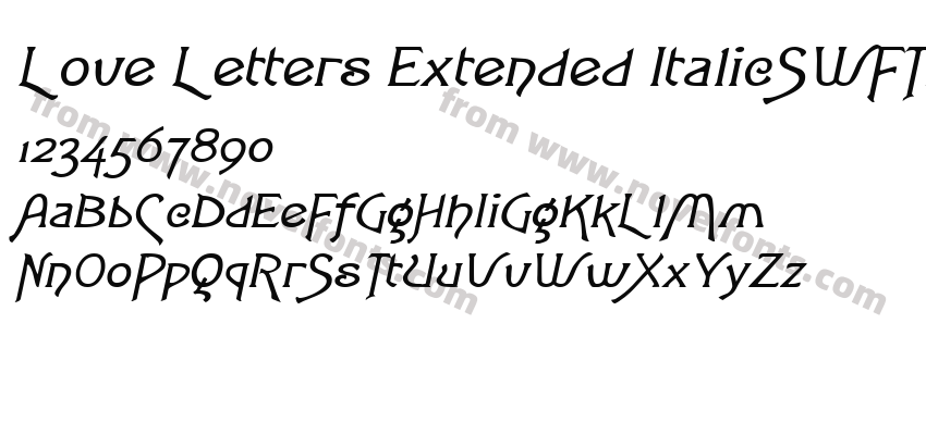 Love Letters Extended ItalicSWFTEPreview