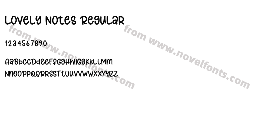 Lovely Notes RegularPreview