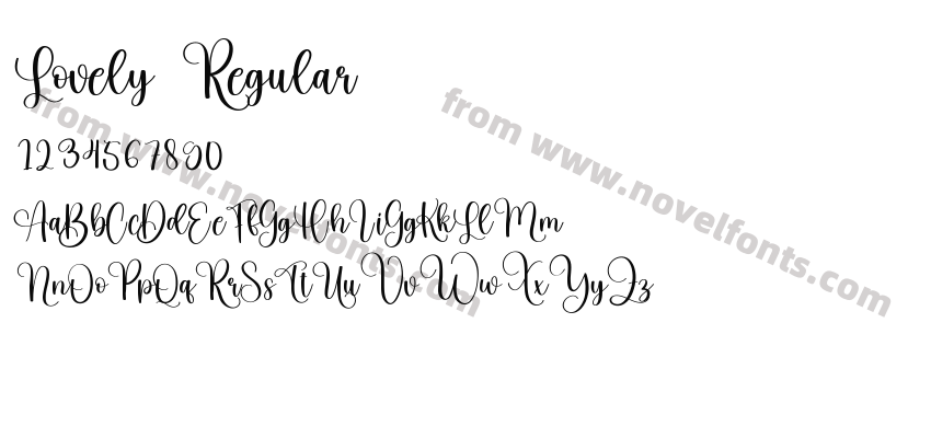 Lovely RegularPreview
