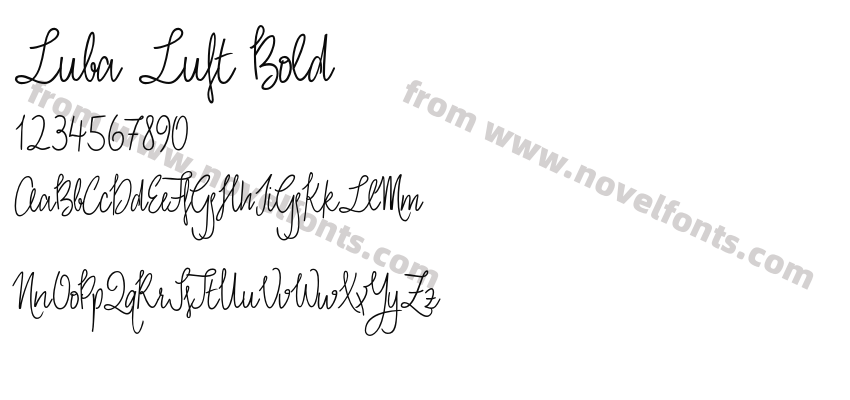 Luba Luft BoldPreview